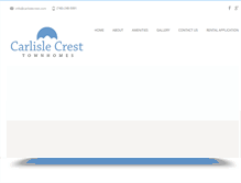 Tablet Screenshot of carlislecrest.com